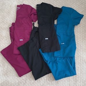 3 pairs of Grey’s Anatomy scrubs